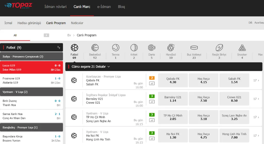 etopaz futbol qanuni mərc-canlı yayım